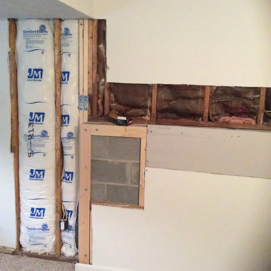 Wall insulation replacement during Structural Drying in Belleview